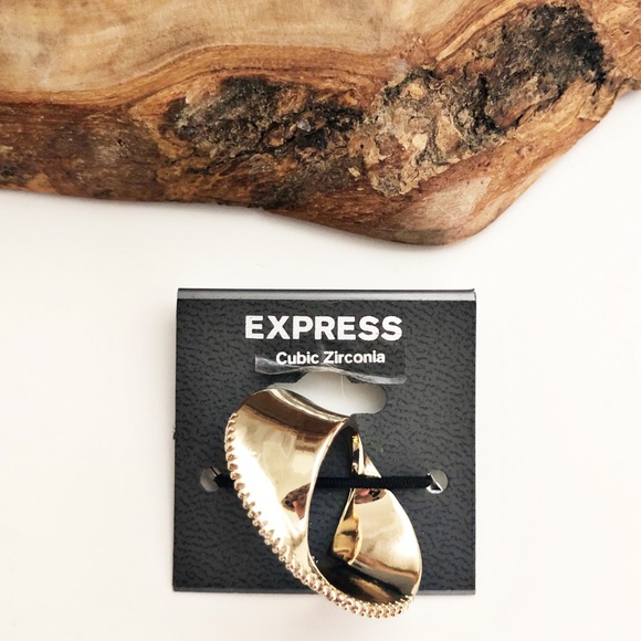 Express gold cubic zirconia size 6 swivel ring - Picture 4 of 5